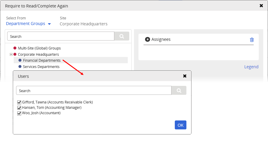 proxy assignment change report