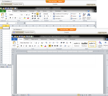 Adding Content to a Word or Excel Template Adding Content to a Word or Excel Template